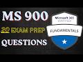 Microsoft 365 Fundamentals MS 900. 20 EXAM PREP QUESTIONS.