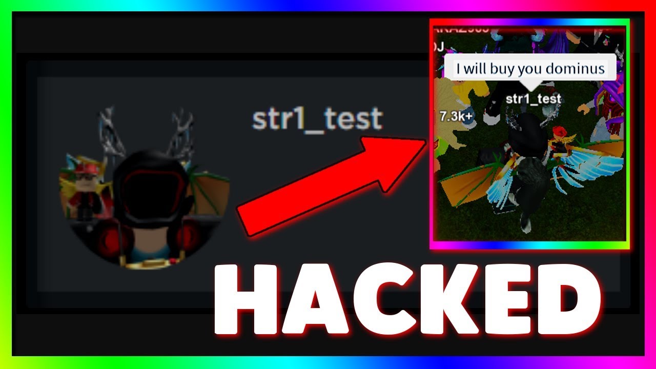 someone HACKED a DEADLY DARK DOMINUS on roblox... - 