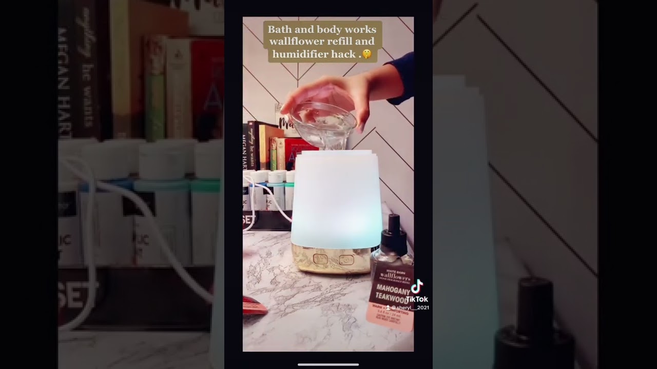bath & body works wallflower refill and humidifier hack 💎