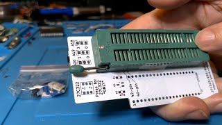 Building the EPROM size adapter kit for fitting 27C160 into TL866ii-plus