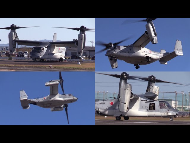 ８周年祭　4DRC SCOUTヘリコプター 25/11/22 明野駐屯地航空祭2025 祝賀飛行 JGSDF V-22 Osprey Fly-by at