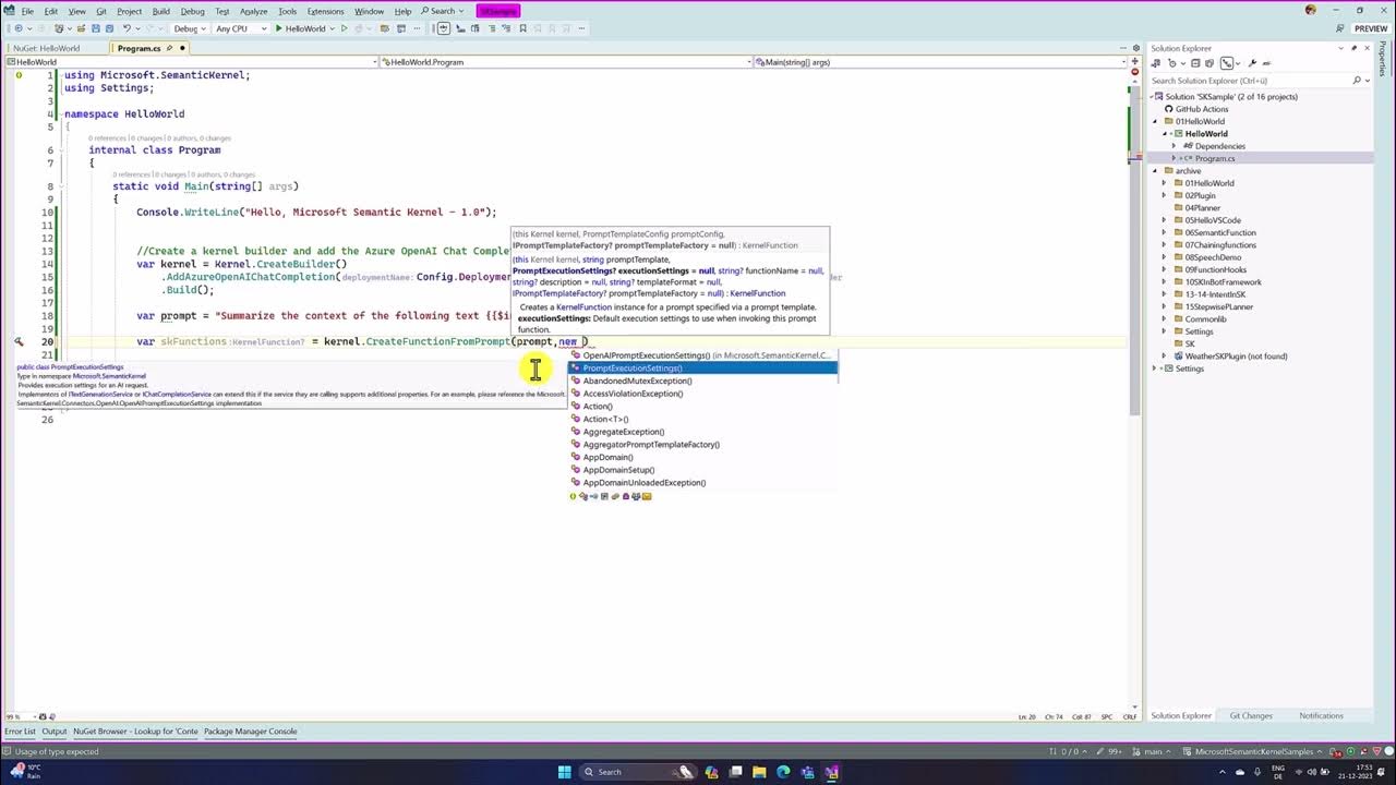 16 - Let's create our own copilot with Microsoft Semantic Kernel ...
