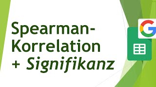 How to Calculate the Spearman Rank Correlation Coefficient in Google Sheets