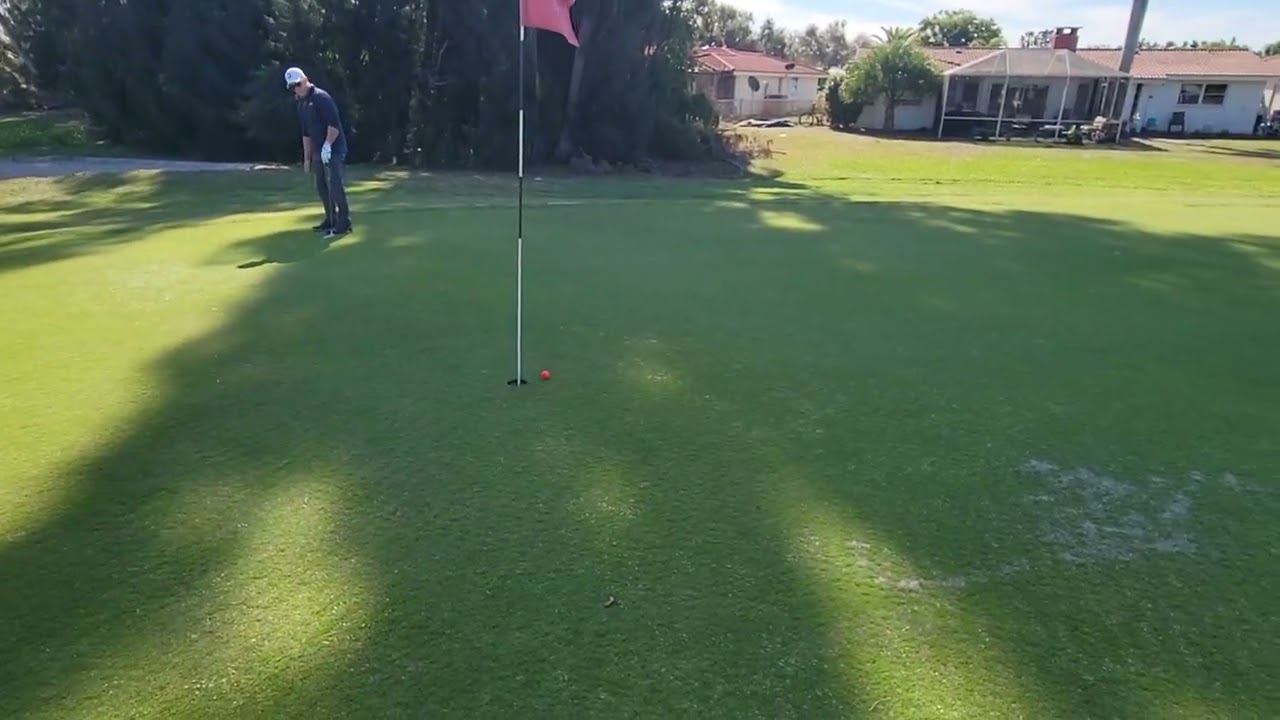 Beautiful greens today at Village Green Golf course 