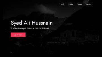 Build a responsive portfolio website using HTML, CSS and JavaScript | Part 2