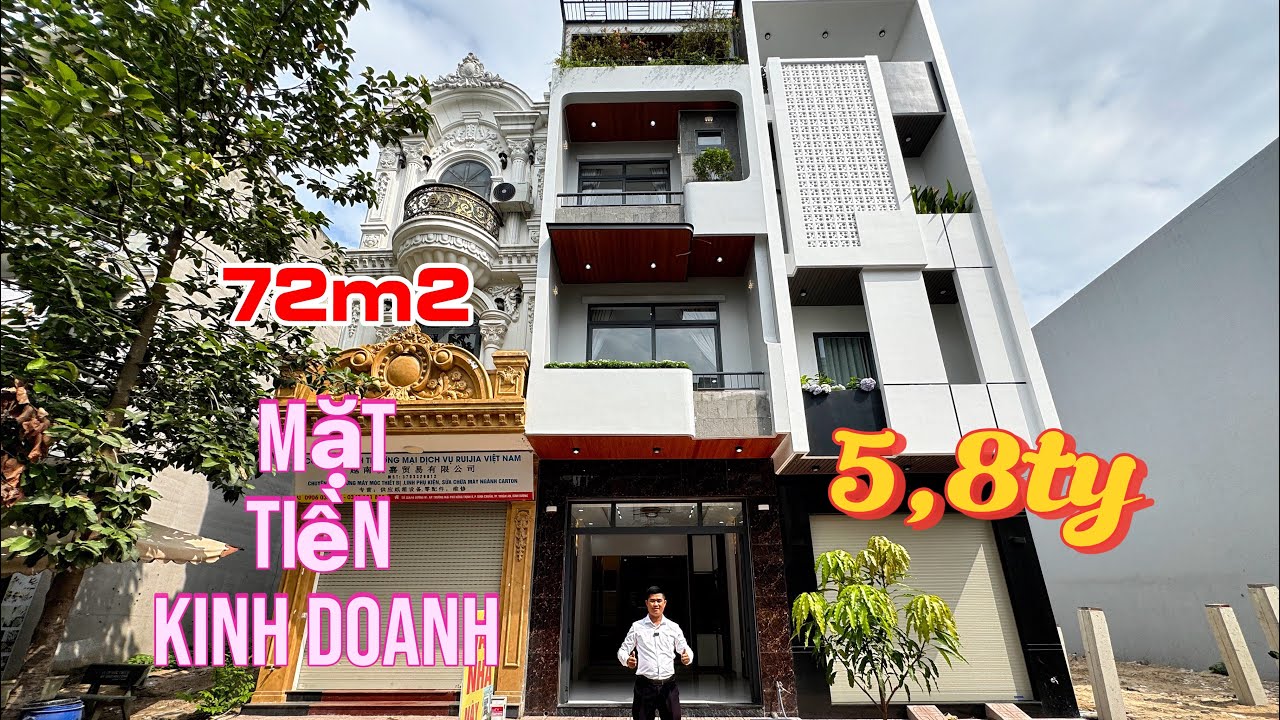 Bán Nhà đẹp, Vị trí trục chính kinh doanh. 72m2 - 1 trệt 2 lầu. 4PN. P. An Phú, TP. HCM 