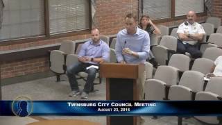 Twinsburg City Council Meeting - August 23, 2016