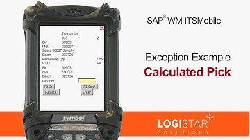 LogiVoice 2nd Exception Example: SAP WM ITSMobile