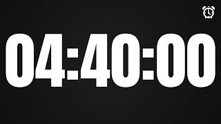 280 Minute Timer (04:40:00) | 4 Hour 40 Minute Countdown | 16800 Seconds | Clean 1080p | HOW TO