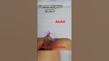 how to simple signature Akshit #shorts #viral #trending