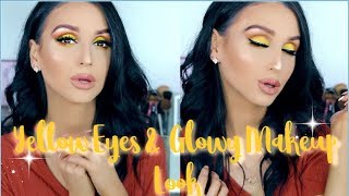 YELLOW MAKEUP LOOK ⎮NEW LA GIRL FOUNDATION EASY LOOK