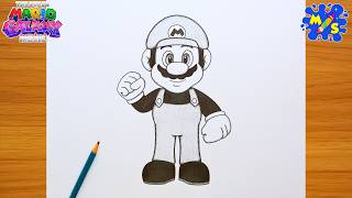 How To Draw Mario from Super Mario Galaxy Movie