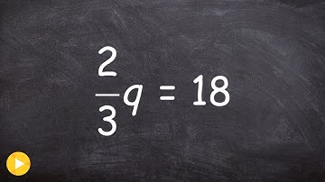 Solving a one step equation using the reciprocal