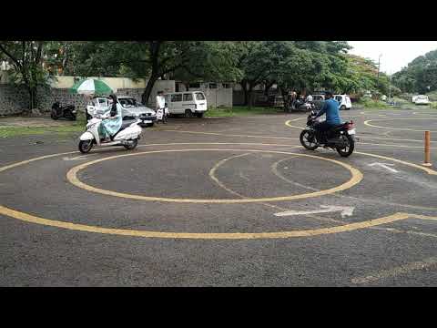 Pune RTO Two Wheeler Driving Test, vishratwadi, How to give driving test June 2021 ,Eight Shape