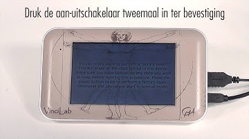 VinciLab - Fabrieksinstellingen herstellen
