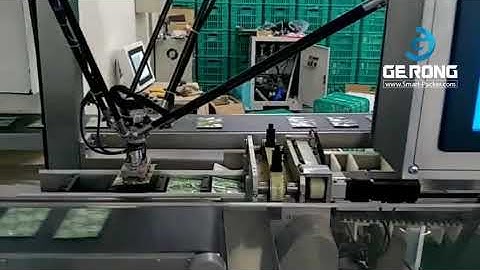 High speed high accuracy spider type robot hand bag sorting picking counting horizontal carotning ma