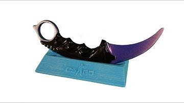 CS:GO Karambit Knife - 3D printing and painting