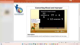 Level7 NA Comparing Values Converting Mixed number and Improper