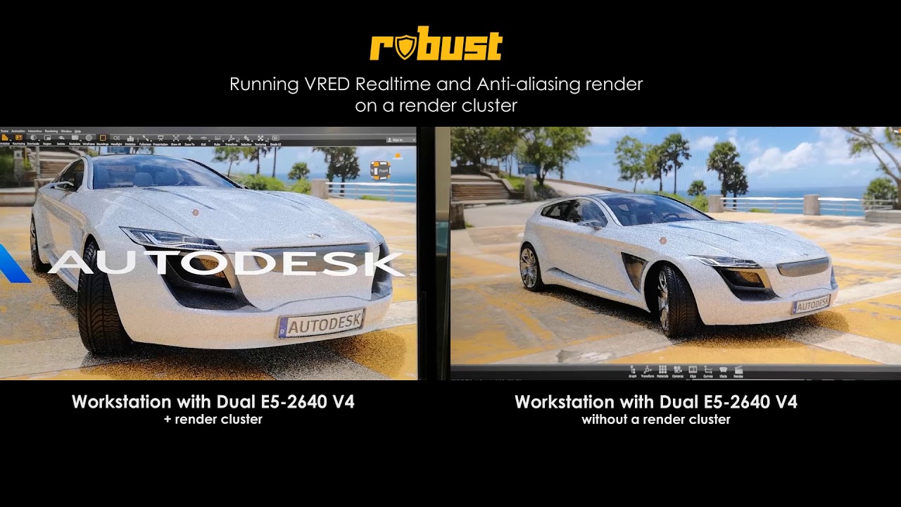 VRED Single Workstation vs Cluster