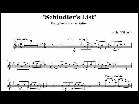 Saxophone sheet music 