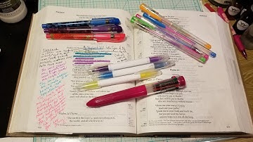 Pens & Bible - Color coding and highlighting part 1