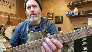 Why is there a spike in my banjo fretboard?