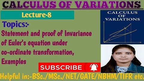 |Lec-8|Theorem on Invariance of Euler