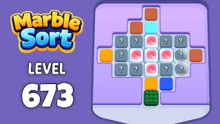 Marble Sort level 673 walkthrough solution 