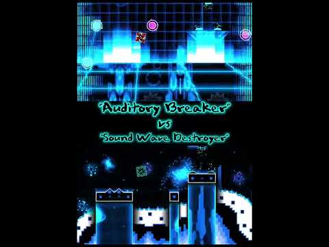 "Auditory Breaker vs Sound Wave Destroyer" | Geometry Dash Comparison