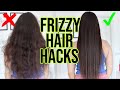 How To Get Rid Of Frizzy Hair !! 8 HAIR HACKS