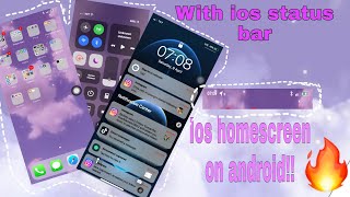 how to get ios homescreen on android easy with control center, easy touch, lockscreen screenshot 3