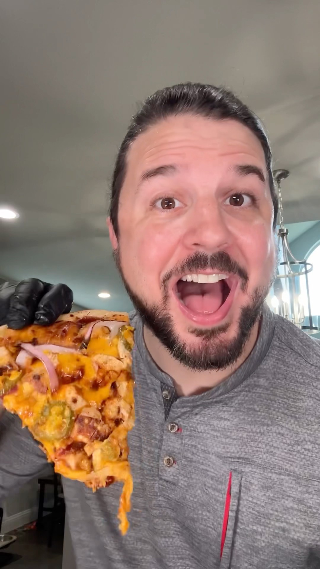 Grilled BBQ Chicken Pizza ? #shorts