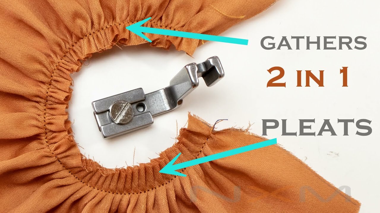 🔆 2 in 1 Gathers / Pleats pressor feet #sewing A 11 Folder #sewinghacks  #sewingmachine