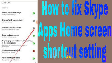 How to fix Skype Apps Home screen shortcut setting