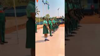GENERAL'S SALUTE BY STUDENTS OF COMMAND SECONDARY SCHOOL
