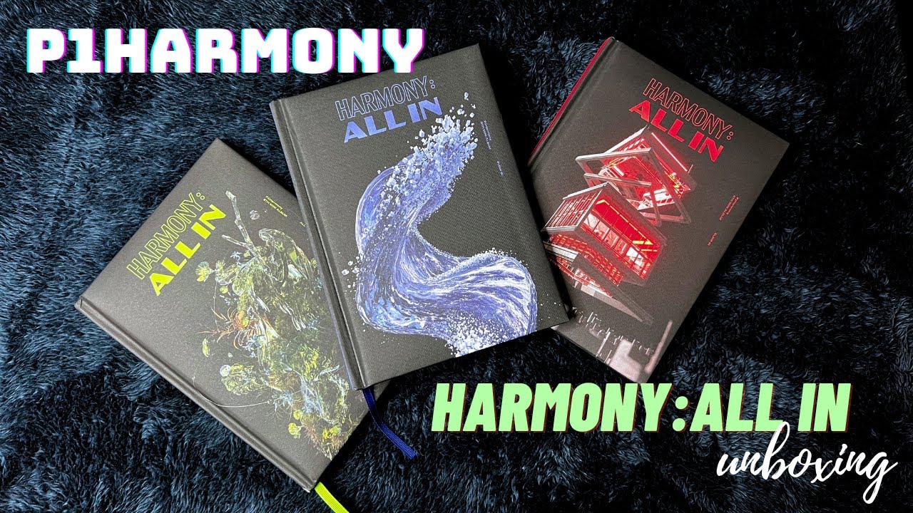 P1Harmony Harmony: All In album unboxing - All 3 Barnes & Noble exclusive  versions! 