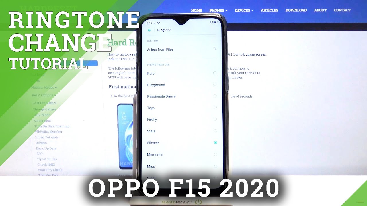 How to Change Ringtone in OPPO F15 2020  Find Default Ringtone List