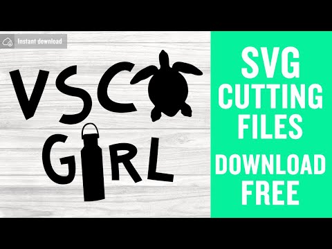 Vsco Girl Cut Svg File for Cricut Scan n Cut Instant Download