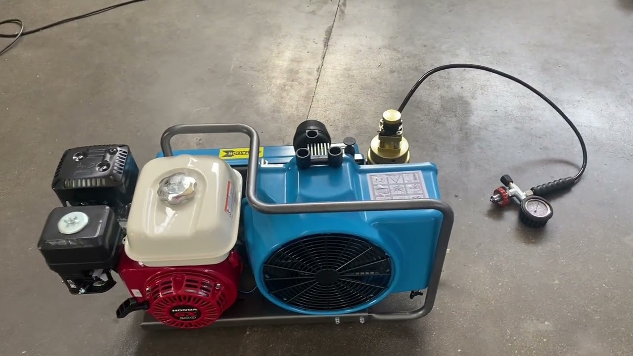 Muskwell Breathing Air Compressor 100L/min GX200 Gasoline Motor