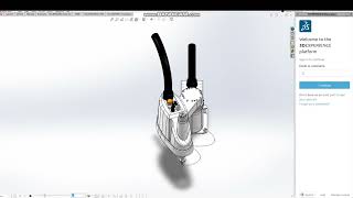 Simulate movement in 3D space of 2-DOF Robot SCARA