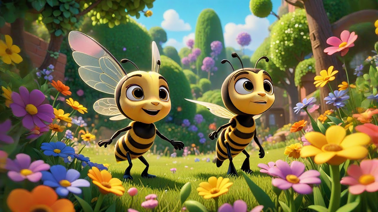 Three Busy Bees Spell B U Z Z | Spelling Song for Kids | Baby Songs and Preschool Learning