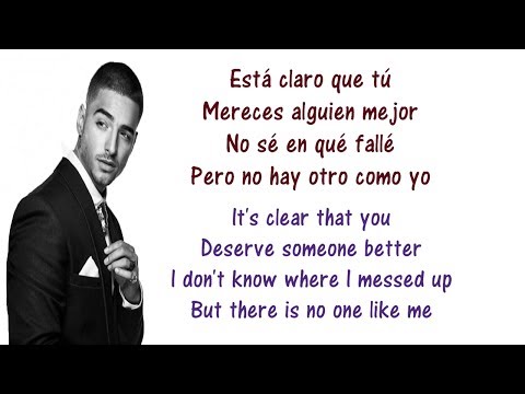 Maluma - El Perdedor Lyrics English And Spanish - Translation x Meaning - The Loser