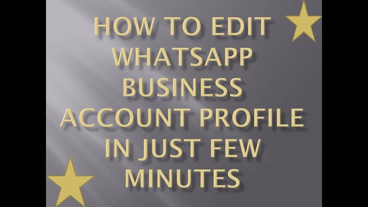 whatsapp business profile whatsapp business profile