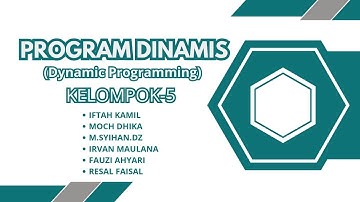 Desain dan Analisis Algoritma || Materi Dynamic Programming Kelompok 5 IF IB