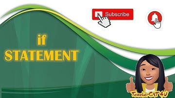 Introduction to programming Topic 14: If Statement (TAGALOG)