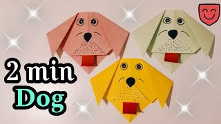 How to make a Paper Dog Tutorial | Paper Puppy Crafts | Easy Origami Dog