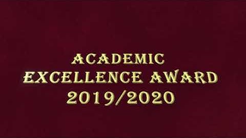 [TEASER] ACADEMIC EXCELLENCE AWARD 2019/2020