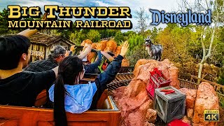 Big Thunder Mountain Railroad On Ride Low Light 4K POV with Queue Disneyland 2024 01 30