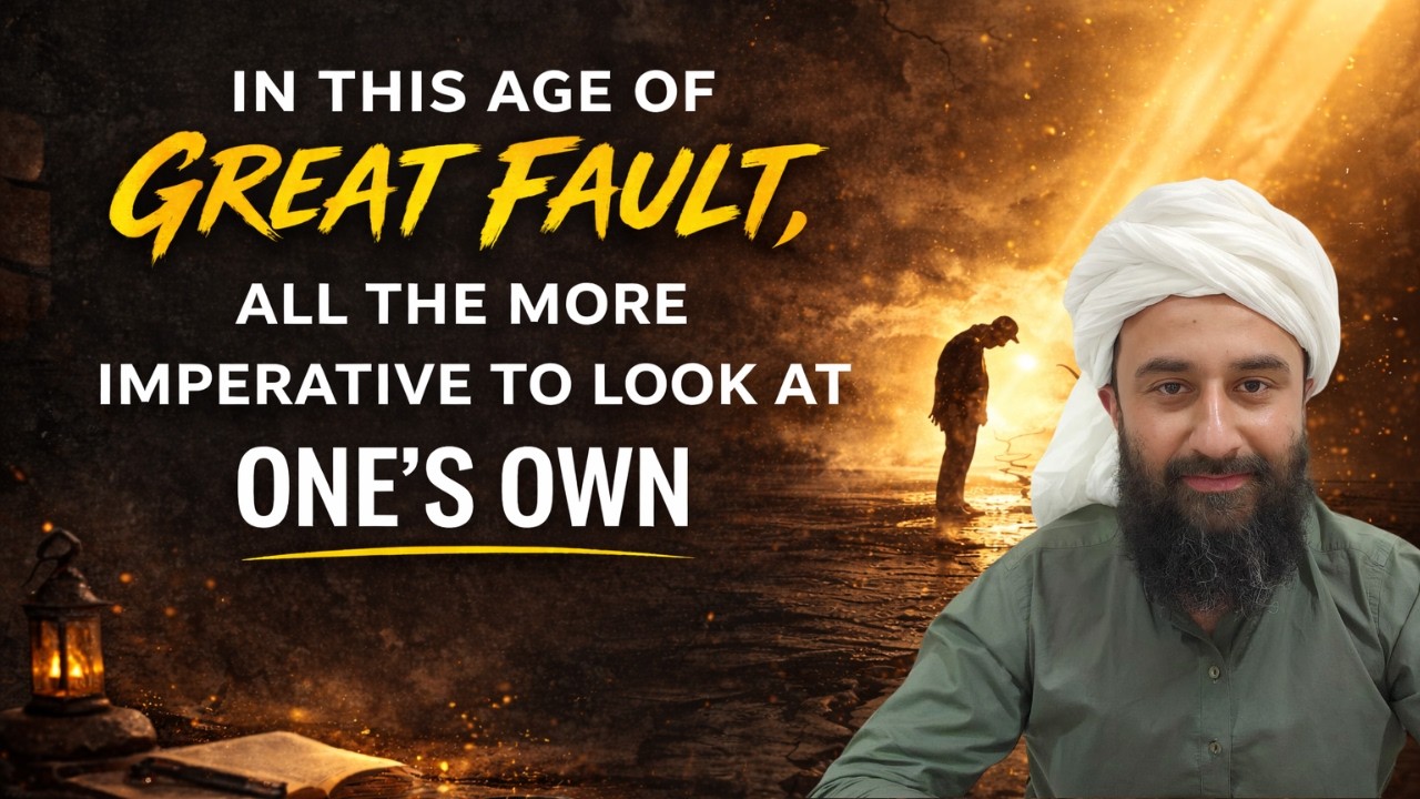 In This Age of Great Fault, All the More Imperative to Look at One's Own