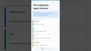 Google Just Gave Developers Their Secret AI Infrastructure — Antigravity Agent Harness #Shorts